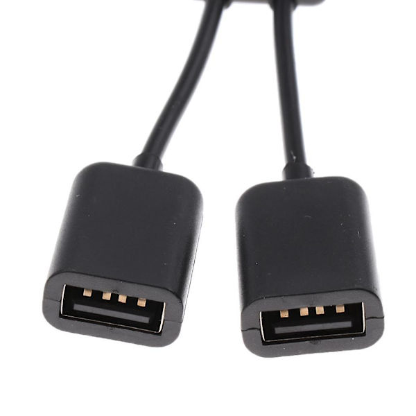 2 x USB 3.1 Typ C Hane till Hona Dubbel USB 2.0 2 i 1 OTG HUB Adapterkabel