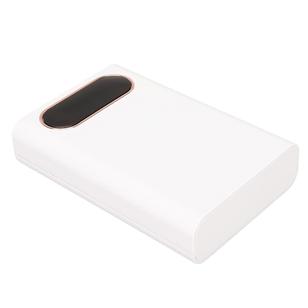Powerbank-etui til 4 stk. 21700 batterier - Plast DIY Powerbank-boks-sæt - Hurtigopladning 22,5 W - Batterioplader-etui - Hvid