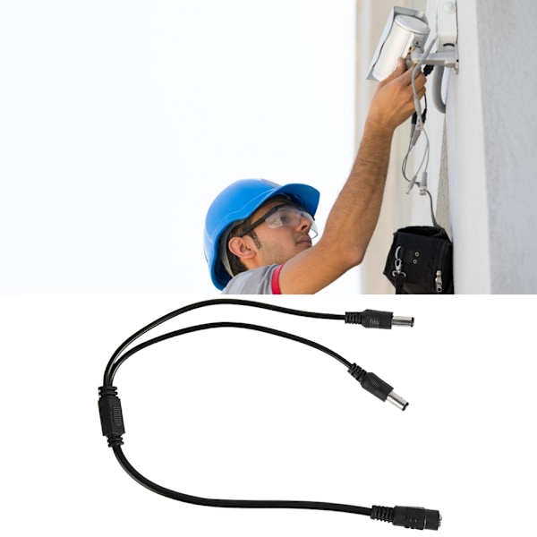 10 stk 12V 1V2 Sikkerhedsmonitor DC Strømforsyning Splitter Adapter Connector Kabelledning