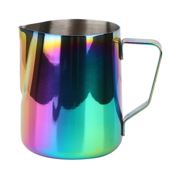 Stainless Steel Colorful Coffee Jug Milk Frothing Pot Espresso Latte Art Pitcher Cup (600ml)