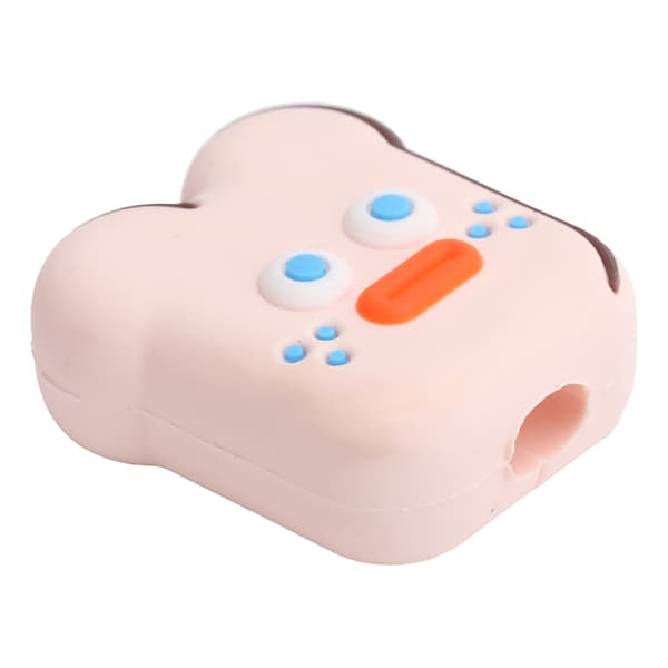 Tecknad mobiltelefon datalinje skydd trådskydd USB-kabelbitar sparare skydd rosa