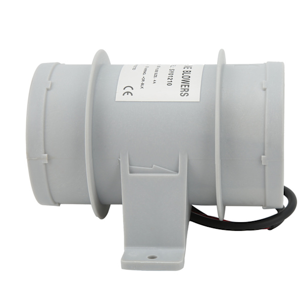 3-tums ventilationsfläktfläkt med hög effektivitet och stabil prestanda, plast inline luftfläkt för yacht RV DC12V