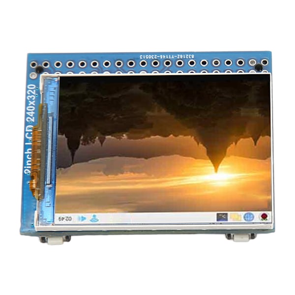 IPS LCD-modul 2 tum 40PIN GPIO-huvud Inbyggd högtalare Ljudspelning LCD-skärmmodul för RasPi DIY-utveckling