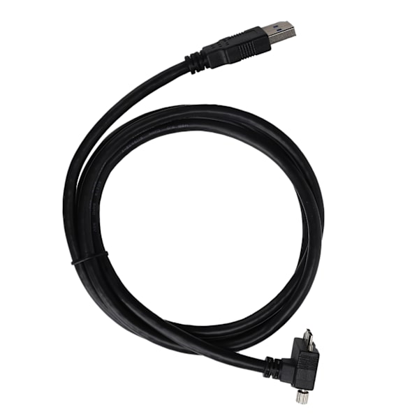 Micro-B hane till USB-A 3.0 hane kabel sladd vinkelanslutning adapterkabel 1,2 m svart