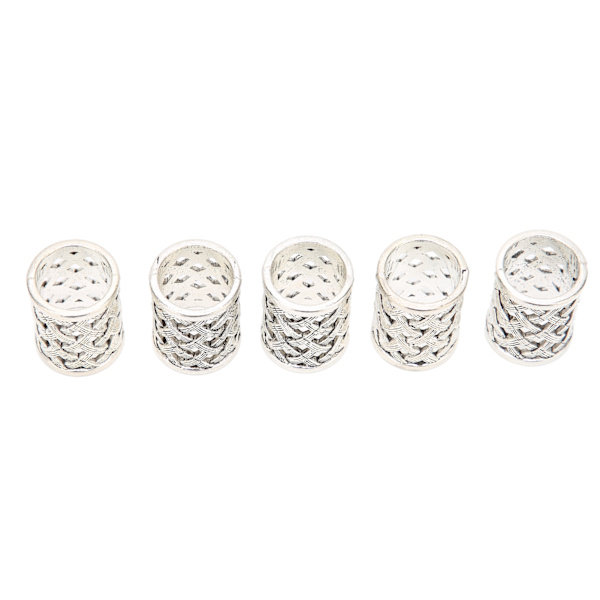 5 kpl Viking Hair Beads Parta Antiikkinorjalainen hiusputkihelmet tee-se-itse koruihin hiusten koristeluun
