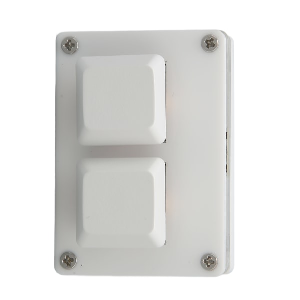 Mininäppäimistö 2 näppäintä USB punainen kytkin Plug and Play Ergonominen ohjelmoitava näppäimistö taustavalolla toimistomedian pelaamiseen