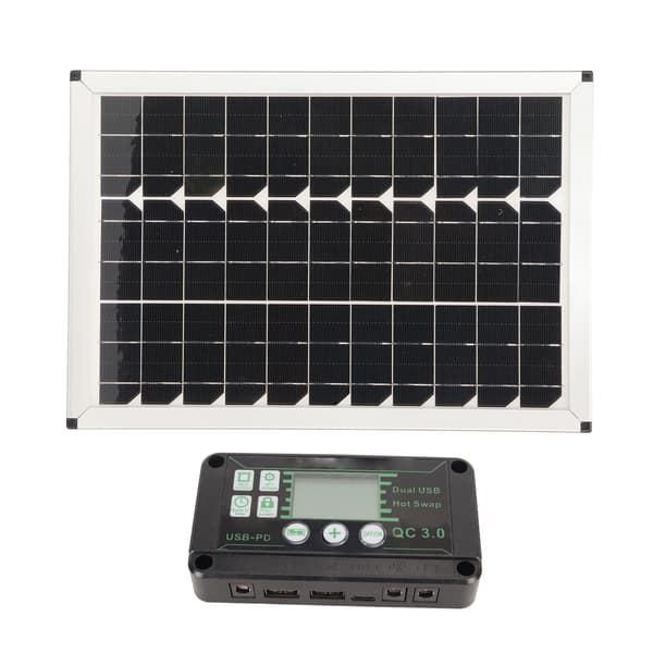 100W solpanelsæt 220W inverter MPPT-controller Dobbelt USB-udgang solopladningspanel til bil