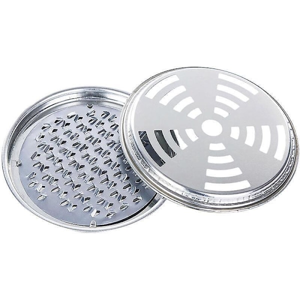 Myggspiralhållare Set - 5-pack Metallbrännare med Lock för Inomhus och Utomhusbruk