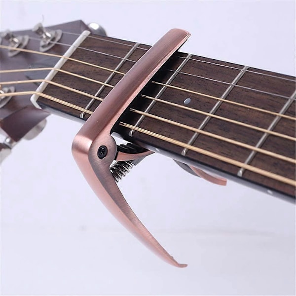Musikinstrument Akustisk Gitarr Elgitarr Metallgitarr Ukulele Clip Universal Tillbehör Roséguld Stämclip