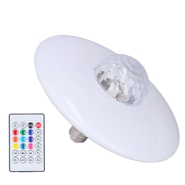 LED-projeksjonslys Bluetooth-lampe Dynamisk krusningseffekt E27 RGB fjernkontroll 24W 85‑265V