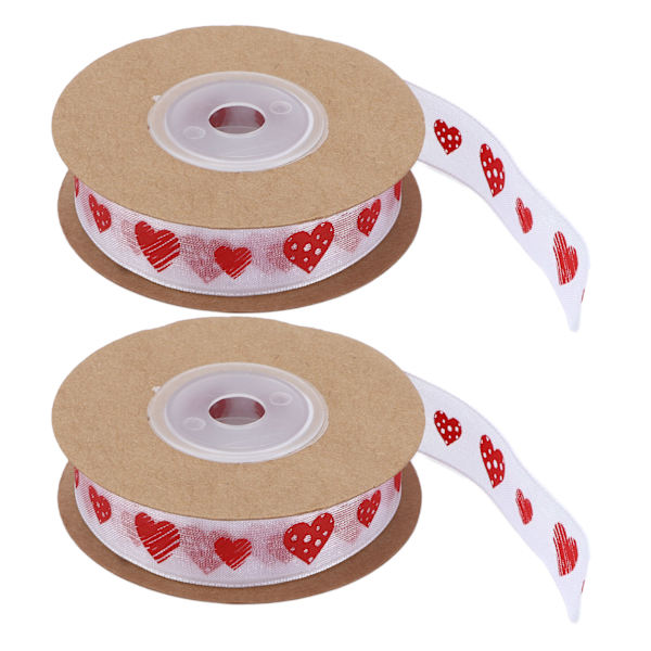 2ST printed band Tvättbart polyester gör-det-själv-hårband utan rynkor Print 1,5 cm