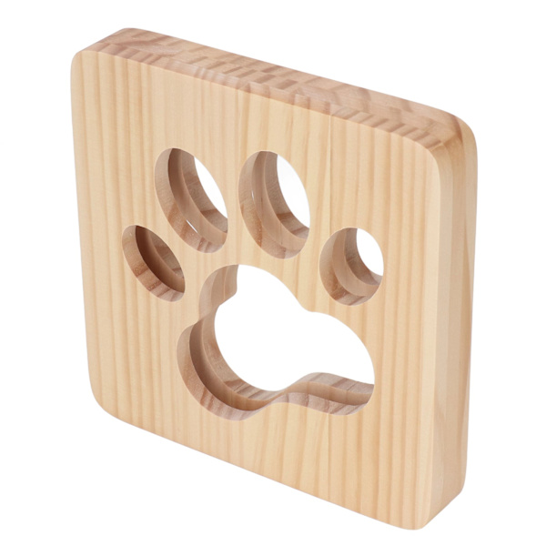 Cat Paw Nattlampa Ihåligt Mjukt ljus Ögonskydd Bärbar 3D trälampa med USB gränssnitt Nattlampa för sovrummet