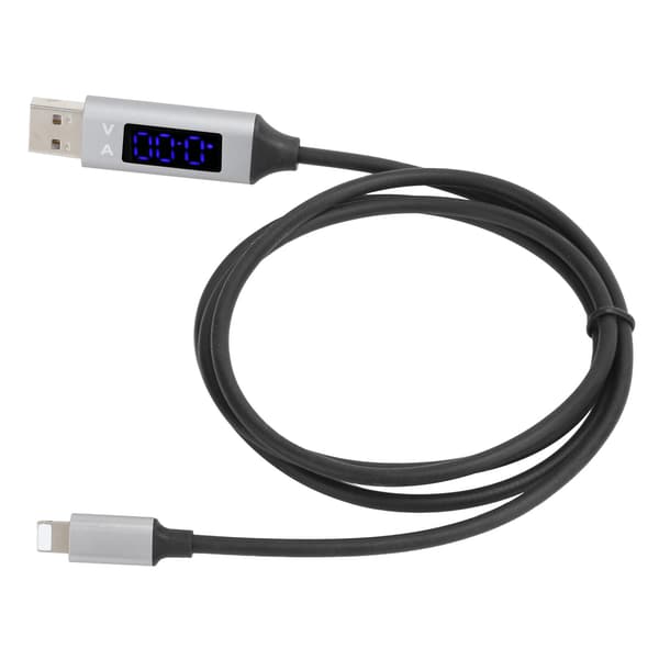3A hurtigopladningskabel LED spændingsstrømdisplay USB-kabel til Android IOS TypeC (til IOS)