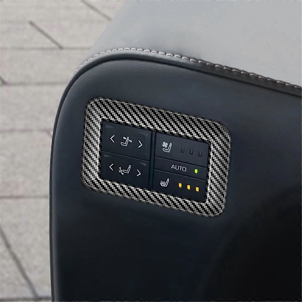 Til Sædekontrolpanel Trim Ramme Klistermærke Kulfiber Mønster