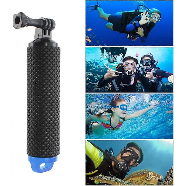 Blåt Flydende Håndtag Tripod Stick Vandtæt Skumgreb Selfie Stick