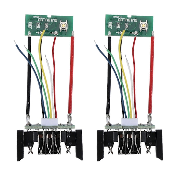 2 KPL Li-Ion Akun PCB-latauspiirilevy 18 V:lle