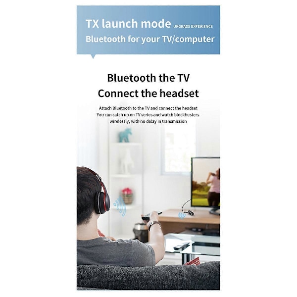 Bluetooth 5.3 Audio Receiver Transmitter Stereo Musik Adapter