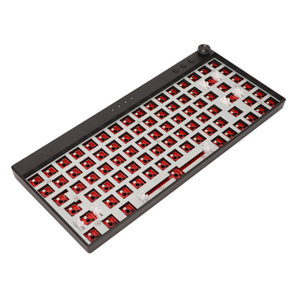 Mekanisk tangentbordssats 84 tangenter DIY RGB-belysning Hot Swap Trådlös 2.4G BT 3.0 5.0 Typ C Trådbundet Anpassat tangentbord för Win Svart