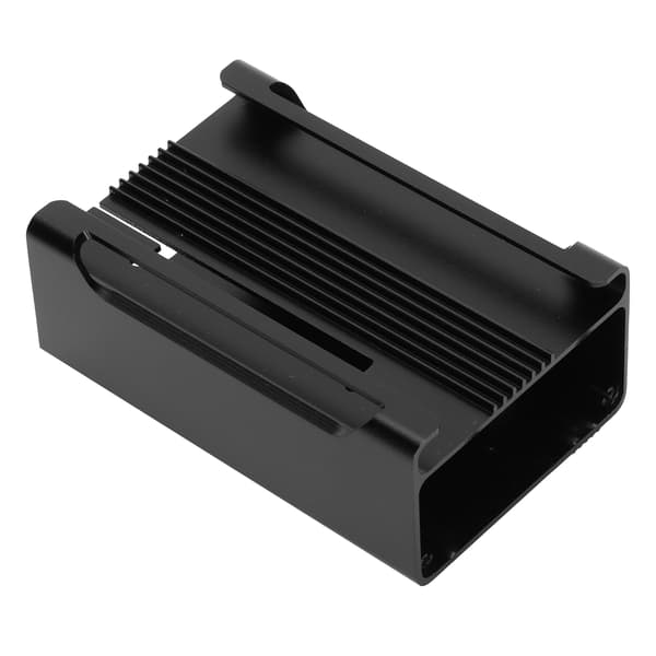Metal beskyttelsesetui holdbart CNC-bearbejdning aluminiumslegeringsetui til Raspberry Pi 3. sort
