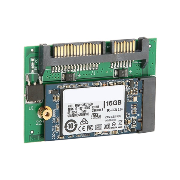 SATA-sovitin M.2 SSD 2 in 1 Suuri kapasiteetti Vakaa luotettava kannettava Plug and Play -tietokonetarvikkeet 16 Gt