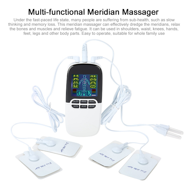 Bärbar Meridian Massager Muscle Relax Rhinitis Helper Digital Puls Device Health Care Tool