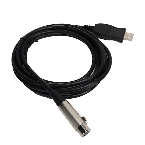 USB til XLR hun adapterkabel 3 meter med optagefunktion til gamingudstyr host