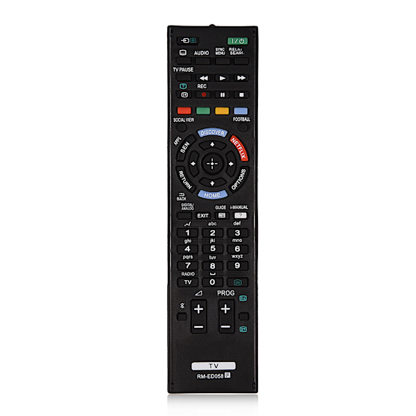 Svart ersättning för fjärrkontroll för Sony RM-ED058 TV