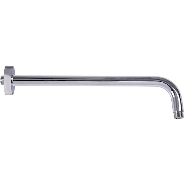 Duscharm 400mm, Duscharm för takdusch 40cm Rund Väggmontering Badrumstillbehör för Duschhuvud, Kromad Mässing