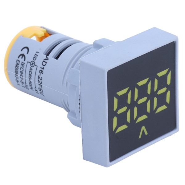 AD16‑22FSV Frostad panel digital spänningssignalindikator spänningsmätareindikator 60~500V AC gul