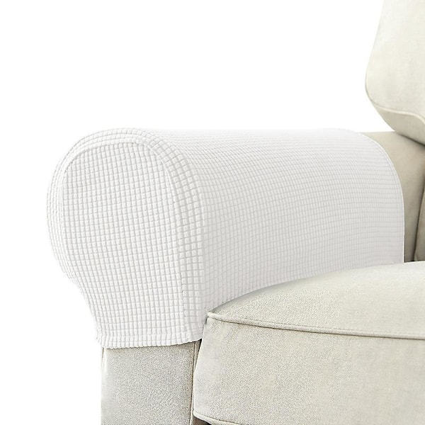 Snygg och modern mjölkvit soffa armstödsuppgradering