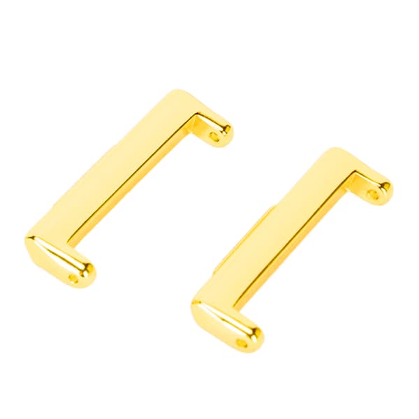 2 stk. urremforbindelse i metal, enkel, stilfuld urremadapter, erstatning til FIT 2 20 mm indvendig diameter, guld