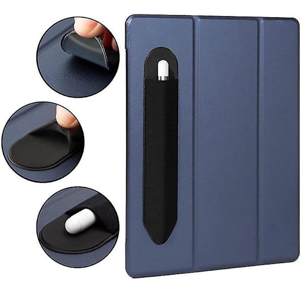Penmappe i PU-læder med elastisk strop - 10 stk.