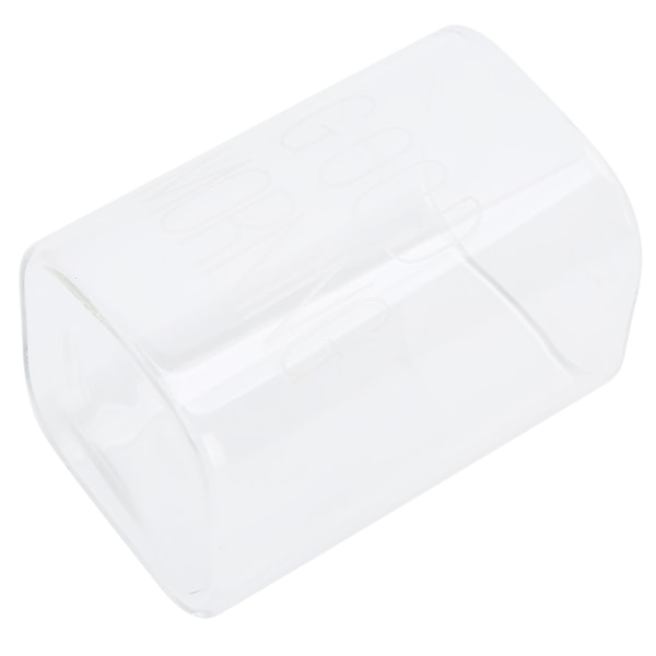 Transparent mjölkglas Innovativ kaffemugg Te Drick Glas Drinkware för Hem Butik Vit Etikett 240ml