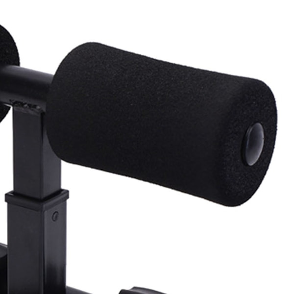 Sit Up Device Ergonomisk design Stor støtte abdominal træningsenhed med sugekop Sort