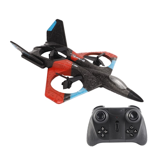 RC-lentokone LED-lampulla 2.4GHZ Super Remote Glider pojille ja tytöille Syntymäpäivälahjat Punainen Yksi akku