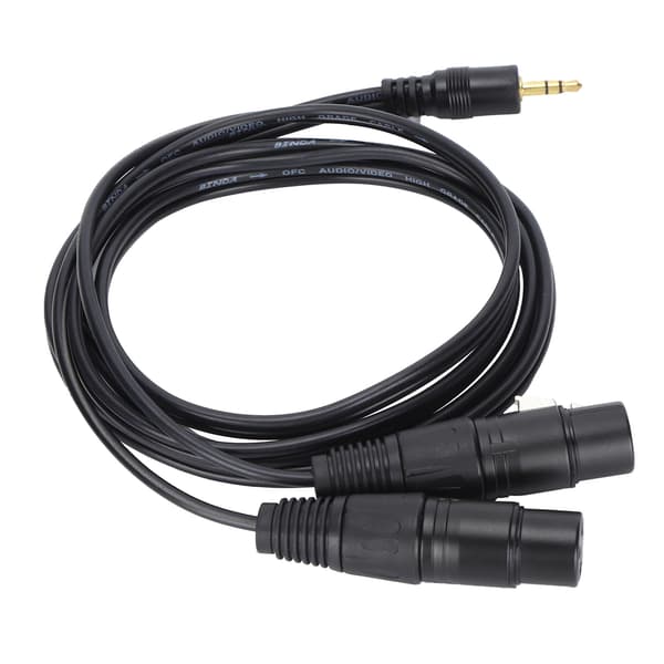 JORINDO Dobbelt hun-XLR til 3,5 mm Y-splitterkabel XLR hun til 1/8 tomme jack-kabelledning
