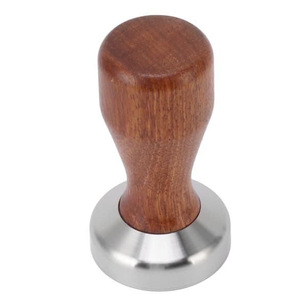 Kaffetamper Multifunksjonell 304 Rustfritt Stål Flat Base Kaffepulver Bønne Press Hammer for Kaffelaging 51mm/2.01in