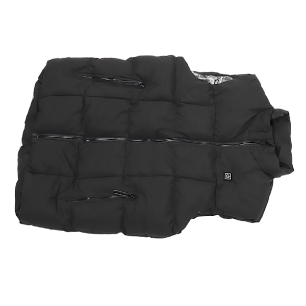 Oppvarmet vest for menn og kvinner, utendørs vinter, USB-lading, oppvarming, vanntett, lett, 9 soner, enkel kontroll, 4XL