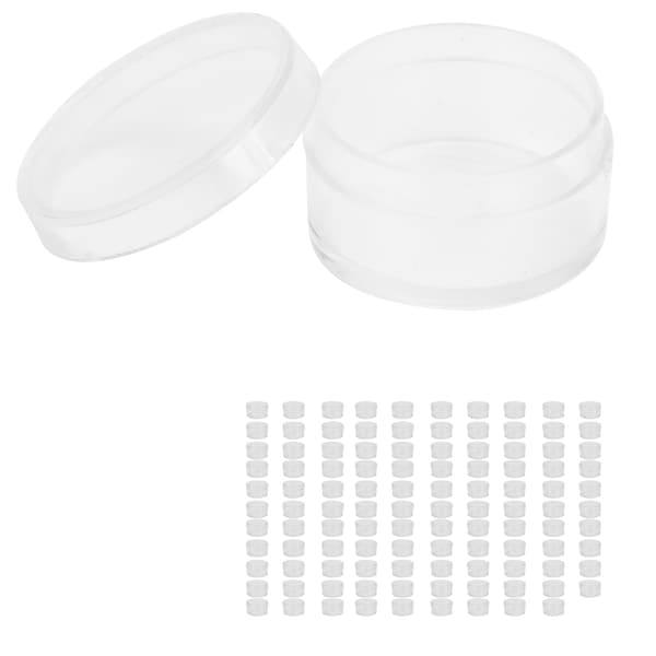 100 stk. Perler Urdele Hardware Opbevaringsboks Smykker Småting Beholder Organizer 2cm