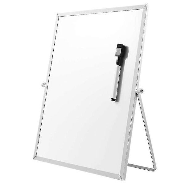 Magnetisk tavle med stativ for skrivebord, dobbeltsidig whiteboard, planlegger, påminnelse for skole Zekai