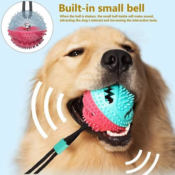 Pet Molar Toy med sugkopp och rep - Multifunktionell hundtuggleksak för städning och underhållning
