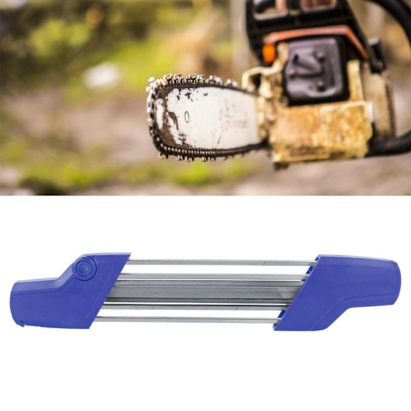 5,5 mm 2 i 1 motorsagskjerper, slipesett for STIHL 5605 750 4303 kjede 3/8 tommer P og 404 blå