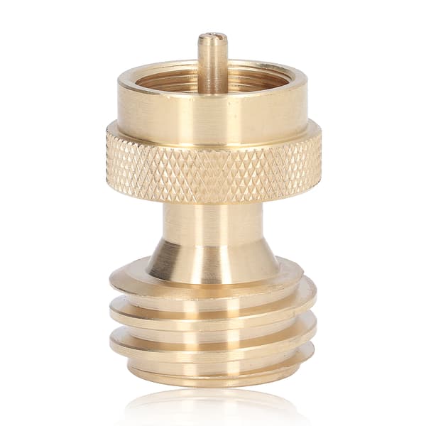 Propan Tank Adapter Liten Mässing Propan Påfyllningsventil Gas Tank Converter för Camping