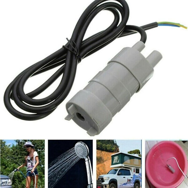12V 840L/H dränkbar vattenpump för husbil, damm, akvarium och akvariefontän