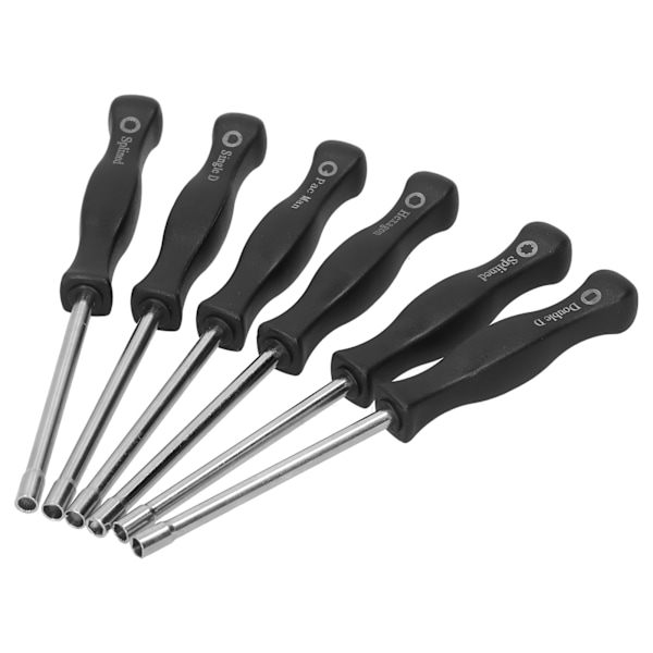 6PCS/Set Förgasarjusteringsverktygssats Förgasarjusteringsskruvmejsel Trädgårdsverktyg