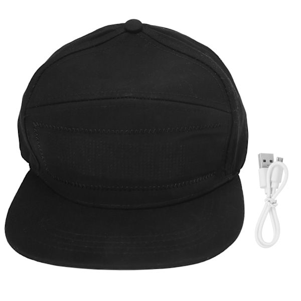 Bomullsplast Peaked Cap LED Luminescens Redigerbar Kul Hatt for Utendørsfest Scene