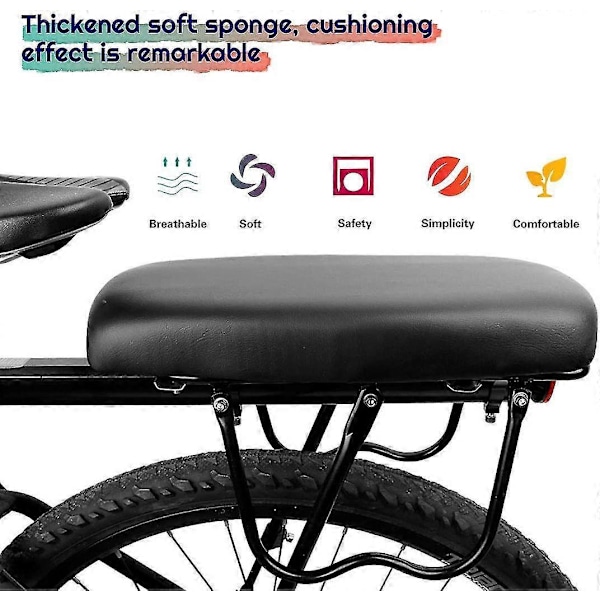 Cykelbaksäte Kudde för Barn, Barnsits för Mountainbike, PU Cykeltransport Sitsdyna