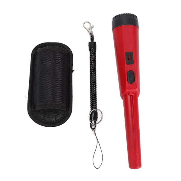 Portable Handheld Metal Detector Children Close Scanning Metal Detector Positioning Rod Red