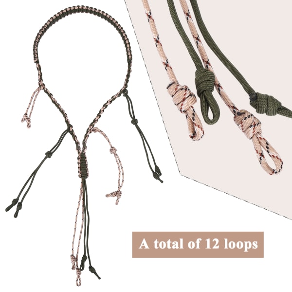 Nylon Duck Goose Call Lanyard Braid Paracord til udendørs jagt (Army Green ACU Camouflage)