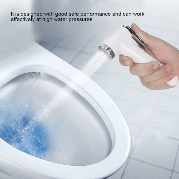 ABS Mini Handhållen Toalett Bidet Spray Duschmunstycke Badrum Kropp Rengöringsslang Adapter